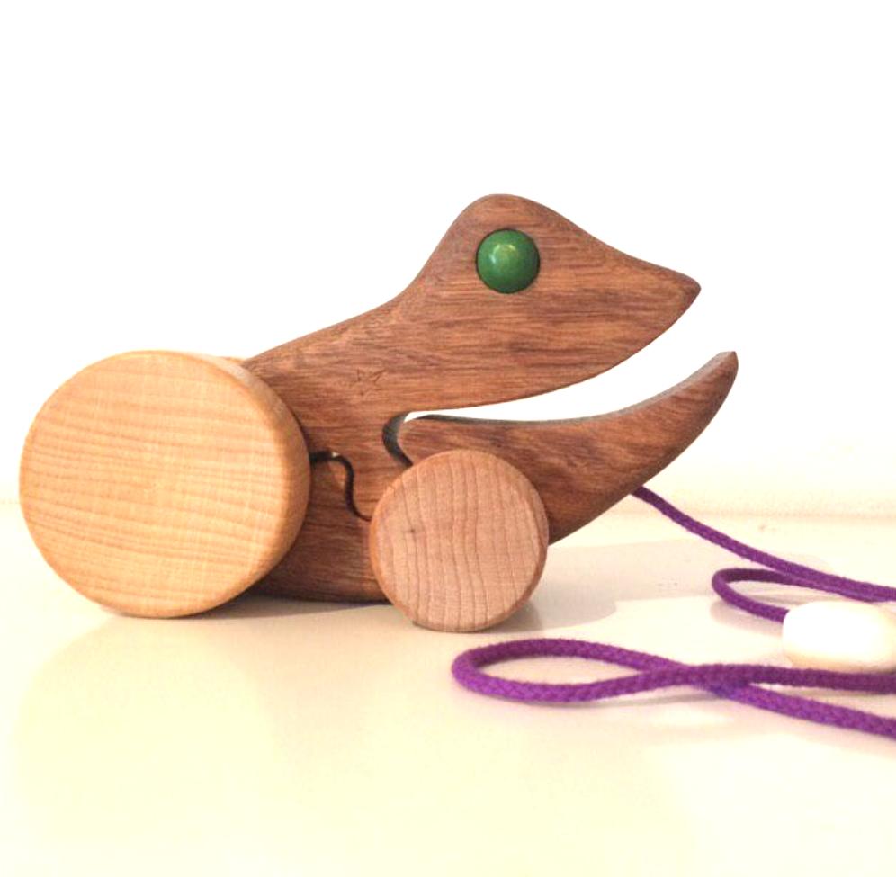 Holzspielzeug Sternengasse // Frosch aus Holz