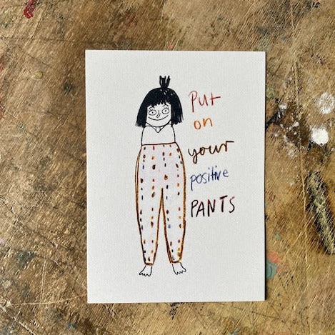 Postkarte Slinga // Positive Pants
