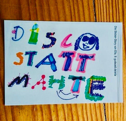 Sticker Gude Zeit // DiSCO STATT MATHE
